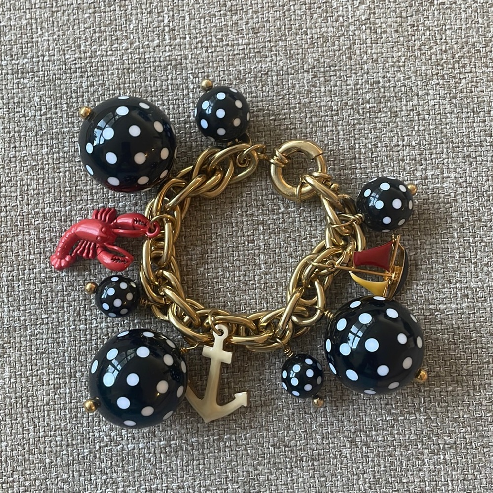 JCrew Bauble Charm Link Chain Bracelet